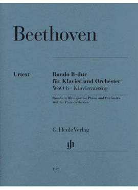 Rondo B-dur für Klavier und Orchester WoO6, Klavierauszug